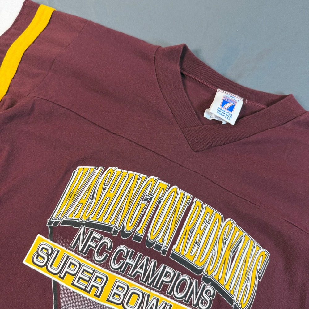 Vintage 1992 Washington Redskins Super Bowl XXVI NFC Champions Single Stitch